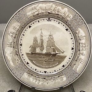 Wedgwood The American Clipper Ship Plate "Sovereign of the Seas"